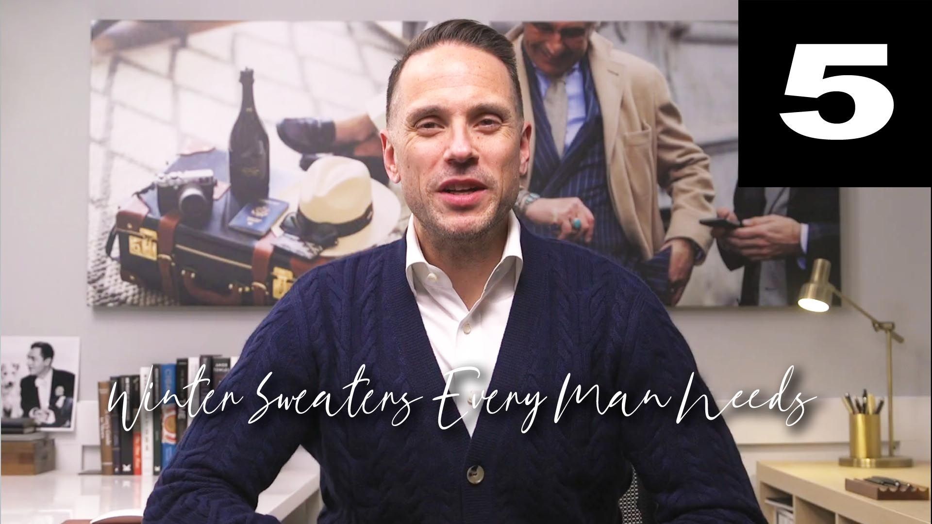 5 Winter Sweaters Every Man Needs | Winter Sweater Outfits for Men